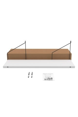 Duvar Rafı Kitaplık Mutfak Banyo Yaşam Alanı 20 X 70 Cm 1 Adet Beyaz