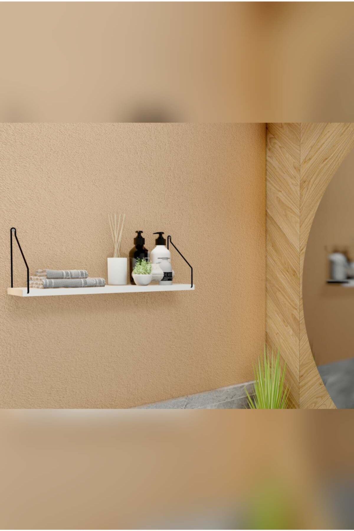 Duvar Rafı Kitaplık Mutfak Banyo Yaşam Alanı 15 X 55 cm