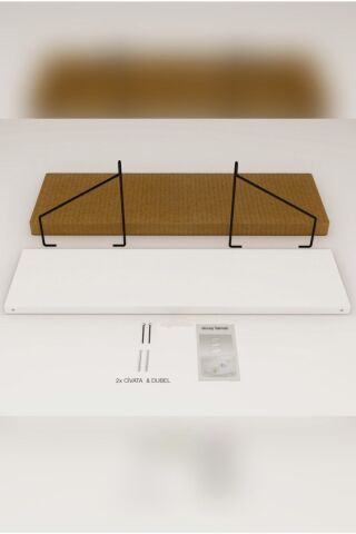 Duvar Rafı Kitaplık Mutfak Banyo Yaşam Alanı 15 X 55 cm