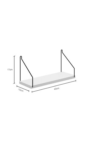 Duvar Rafı Kitaplık Mutfak Banyo Yaşam Alanı 15 X 40 Cm