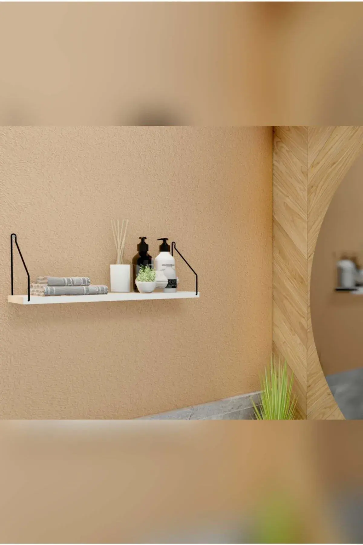 Duvar Rafı Kitaplık Mutfak Banyo Yaşam Alanı 15 X 40 Cm