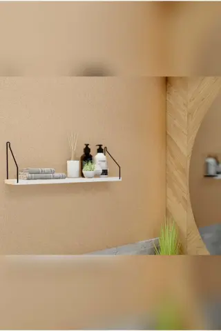 Duvar Rafı Kitaplık Mutfak Banyo Yaşam Alanı 15 X 40 Cm