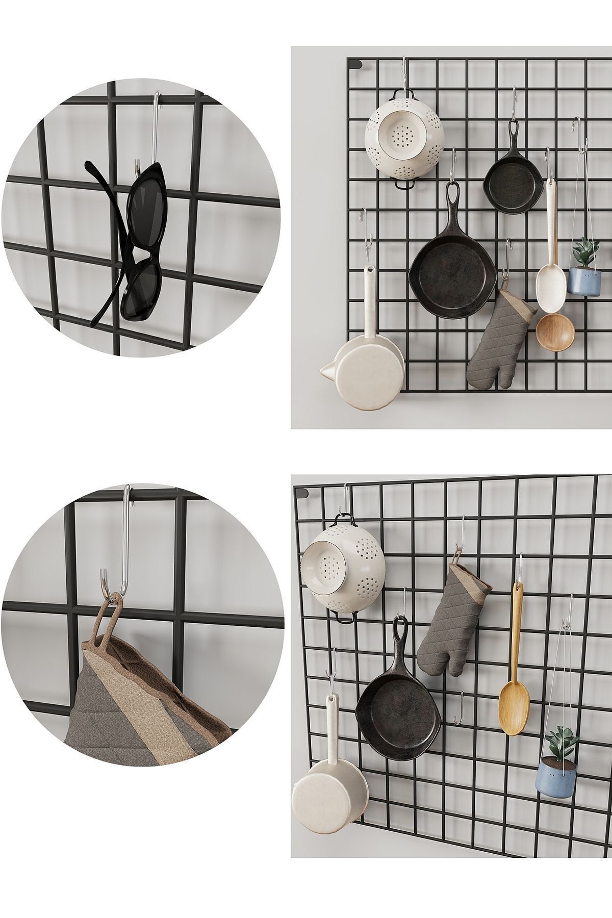 24 Adet Mini Renkli Mandal 6 Adet S Kanca Tel Pano Aksesuar Seti