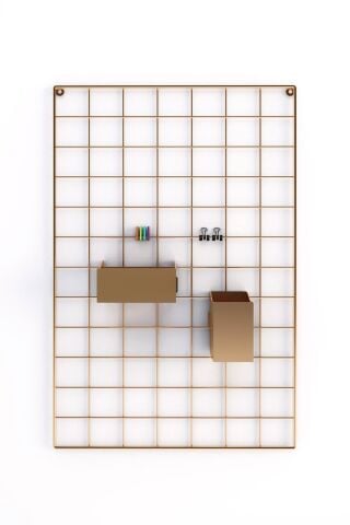 40x60 Full Aksesuarlı Metal Fotoğraf Askısı Tel Pano Gold