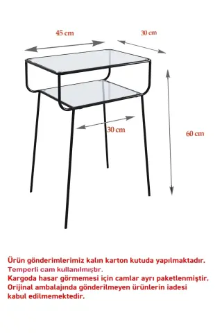 Geyik Yan Sehpa, Metal Sehpa, Cam Sehpa, Salon, Yatak Odası, Antre