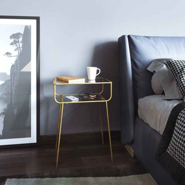 Geyik Yan Sehpa Gold 3